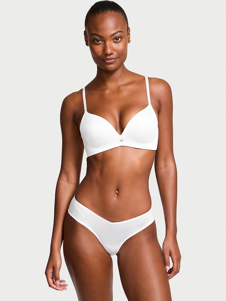 Slip Sgambato Con Laccetti Sul Lato Posteriore, Vs White, large