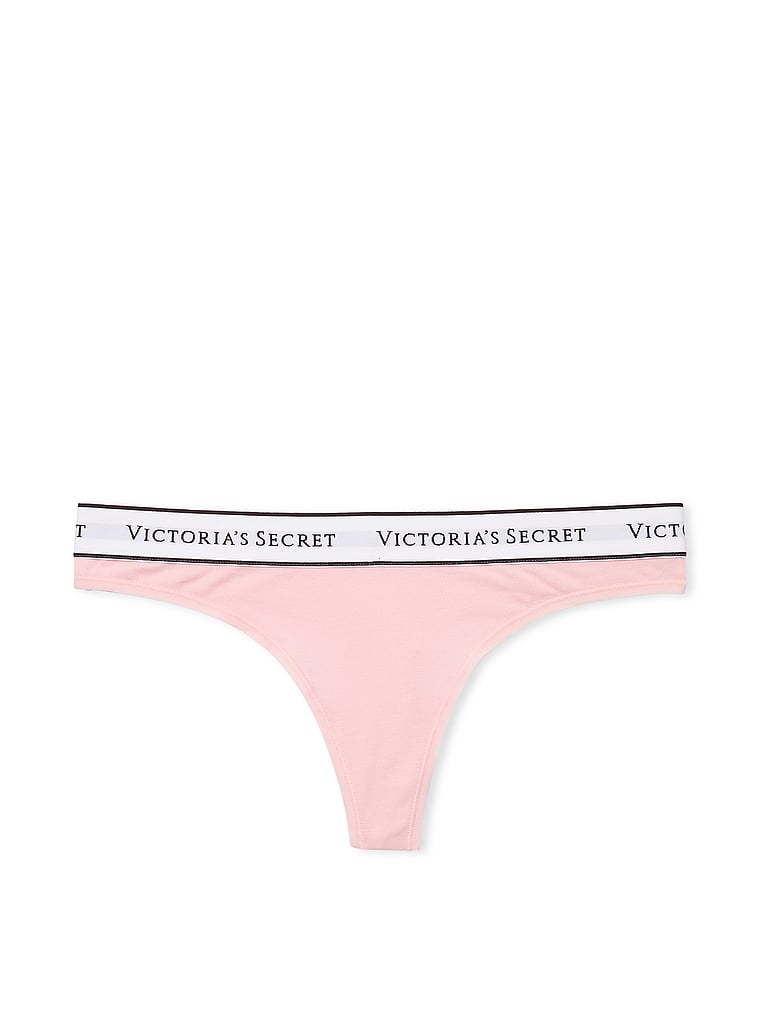 Tanga In Cotone Con Logo, Pretty Blossom, large