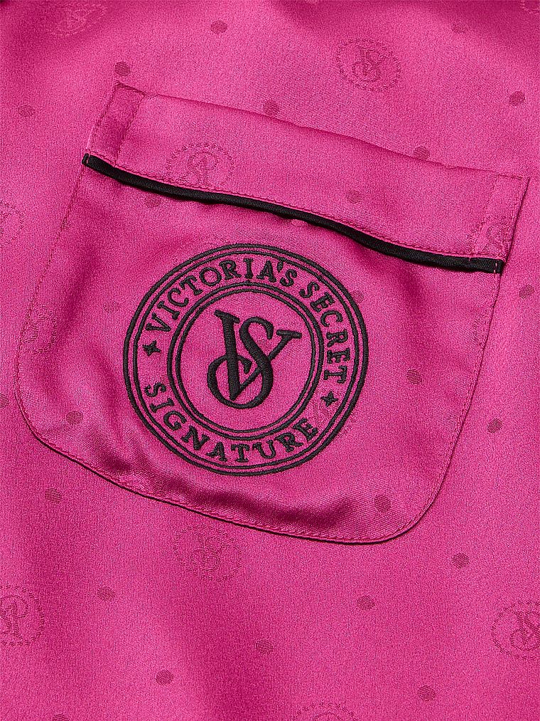 Pigiama Lungo In Raso, Luscious Rose, large