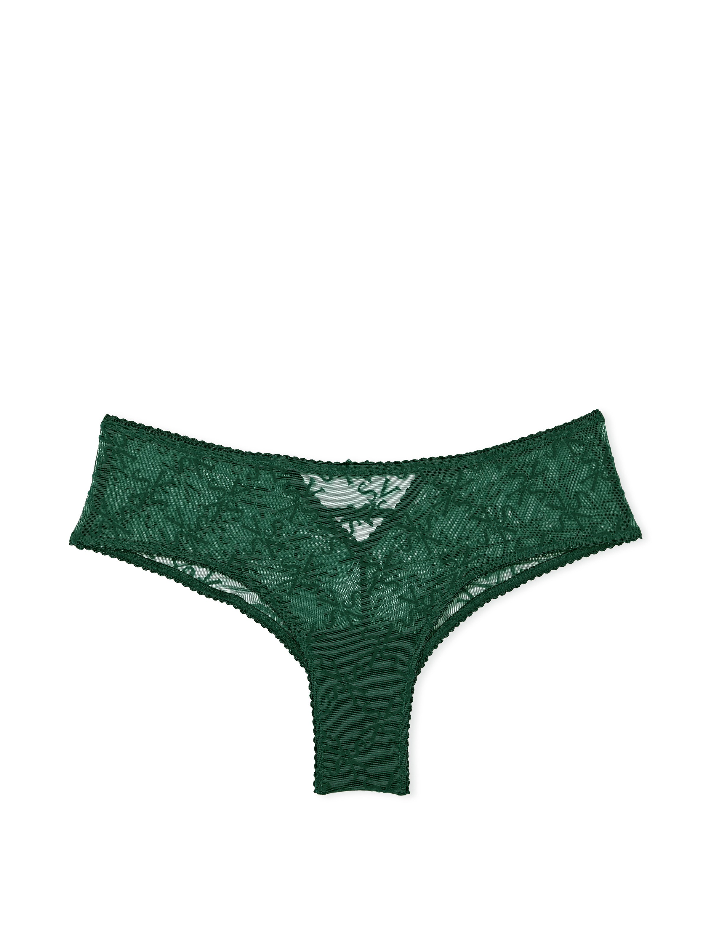 Slip Sgambato In Mesh Con Logo Floccato, Green Flocked Logo, large