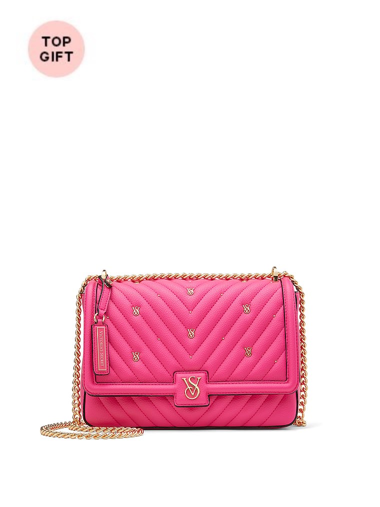 Borsa A Tracolla Media, Pink Stud, large