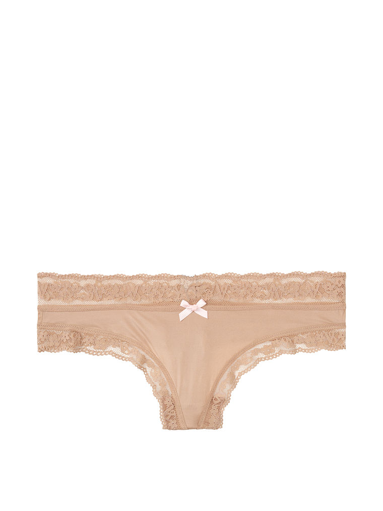 Tanga In Pizzo, Beige, large