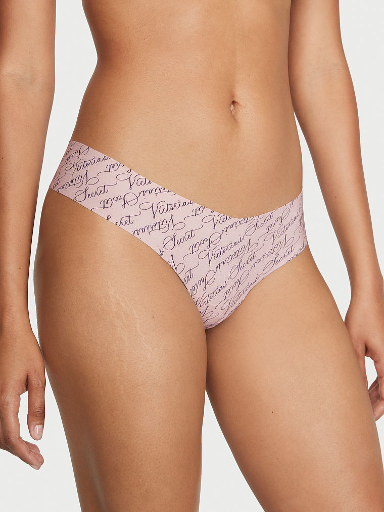Tanga Senza Cuciture, Purest Pink Victoria Script, large