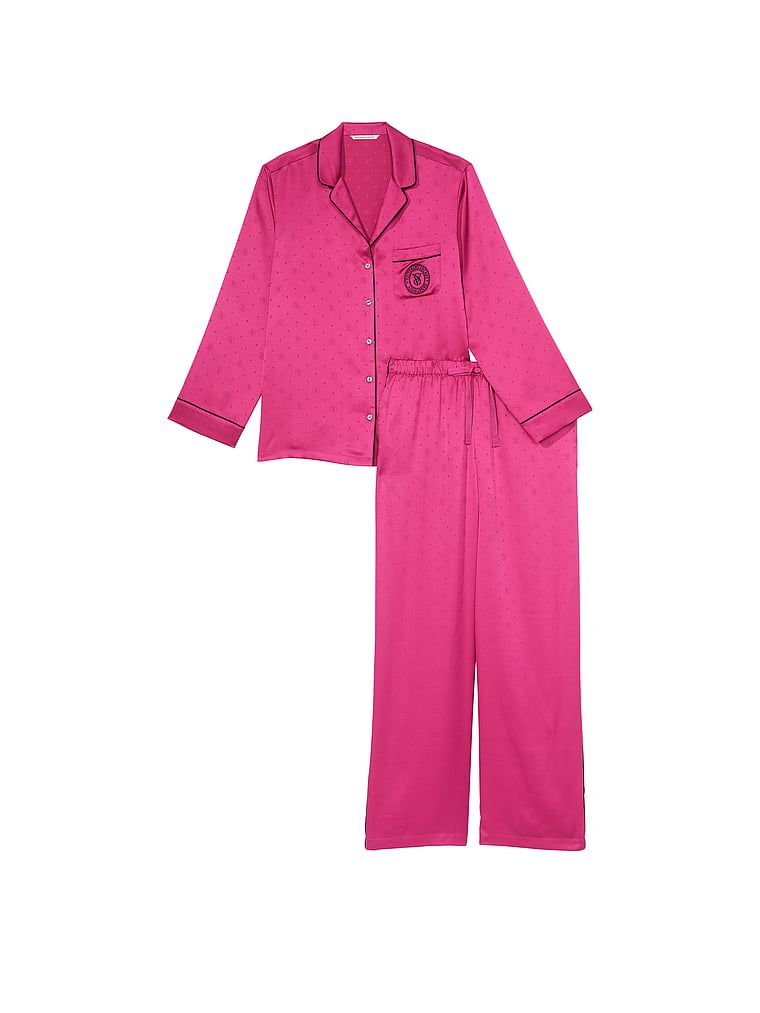 Pigiama Lungo In Raso, Luscious Rose, large