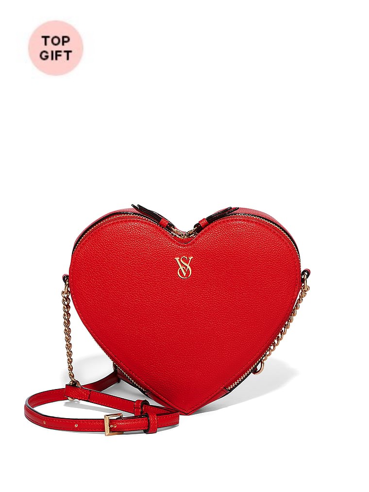 Borsa A Tracolla A Forma Di Cuore, Red, large