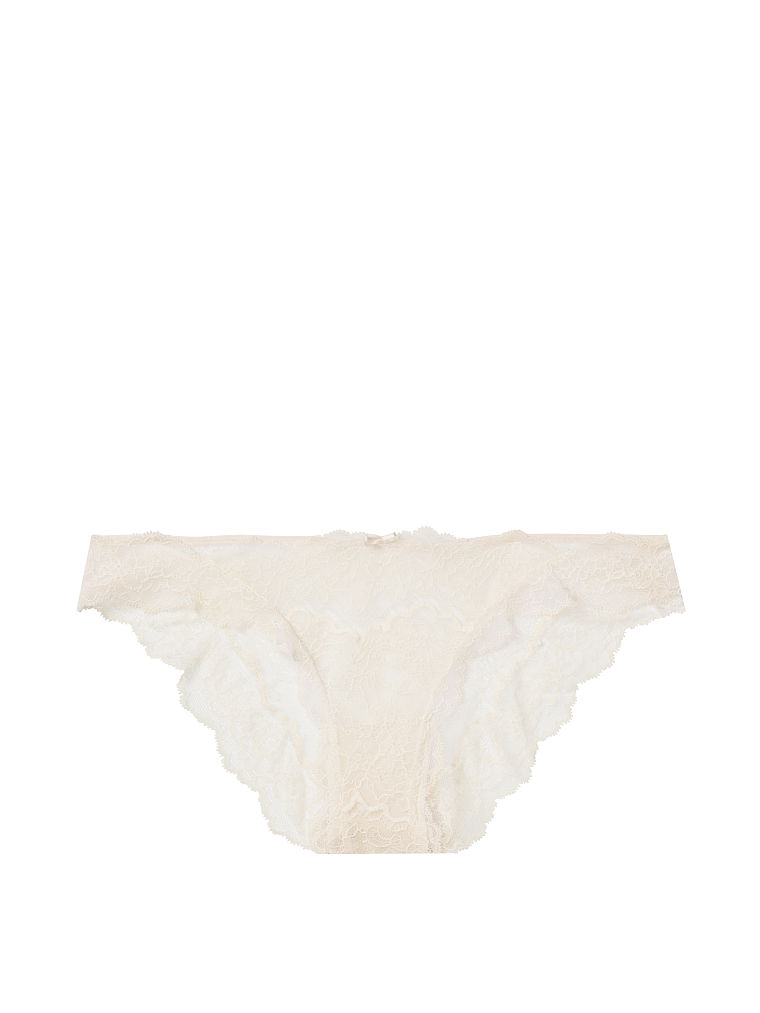 Slip Sgambato In Pizzo Scintillante, Coconut White, large