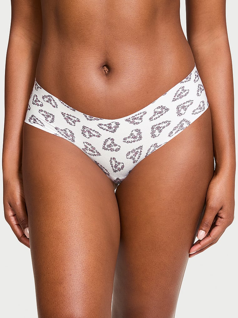 Slip Coprente Senza Cuciture, White Floral Lock Up Heart, large