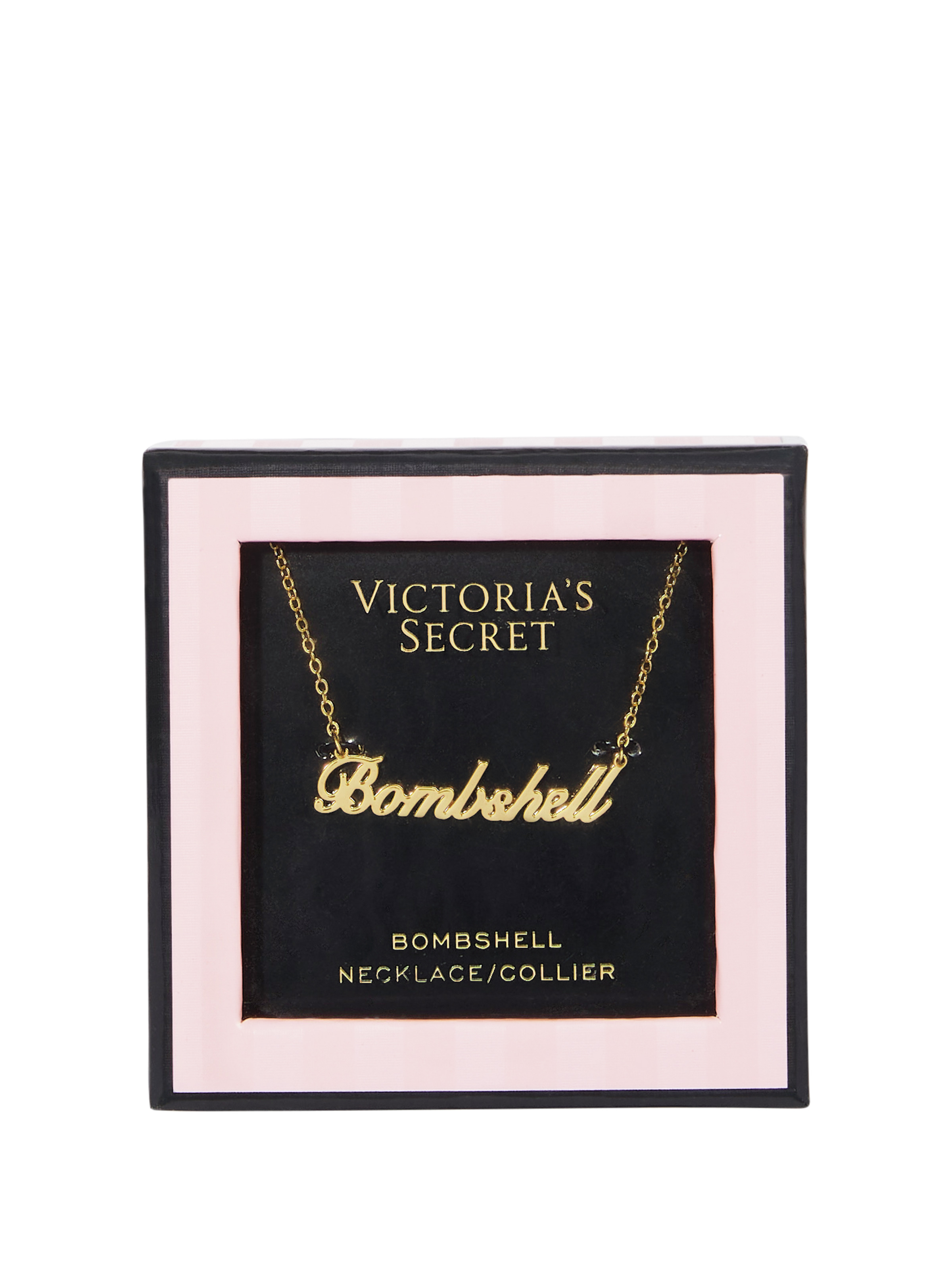 Bombshell Collana Con Targhetta Dorata, Description, large