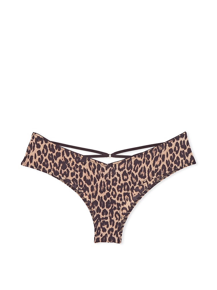 Slip Sgambato Con Laccetti Sul Lato Posteriore, Animal, large