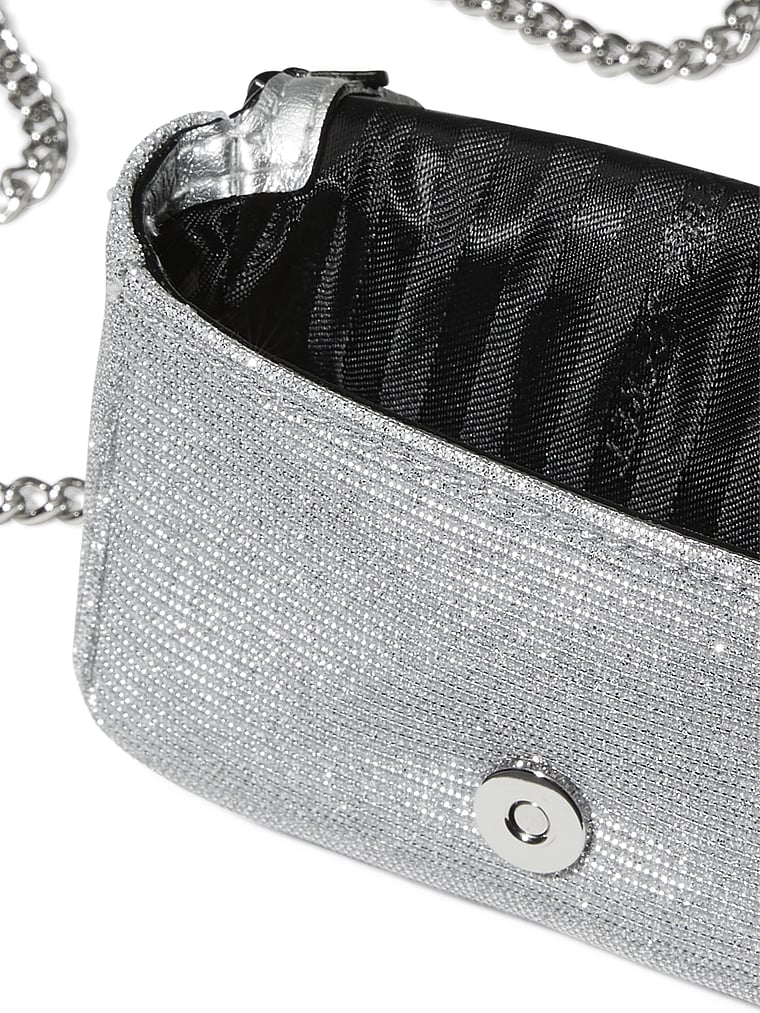 Borsa A Tracolla Micro, Silver, large