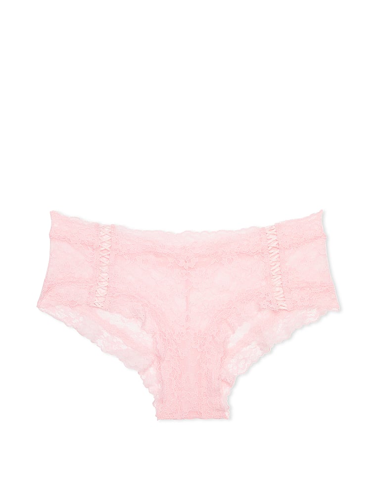 Slip Sgambato In Pizzo Con Dettagli Stringati, Pretty Blossom, large