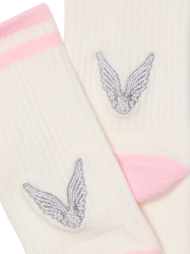 Calzino Sportivo Alto Victoria’s Secret Fashion Show ‘24, Coconut White, large