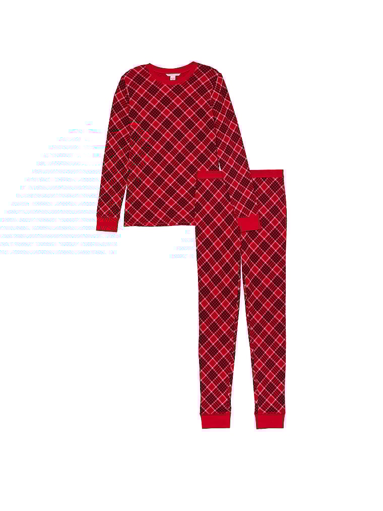 Pigiama Termico Lungo, LIPSTICK LOVELY PLAID, large