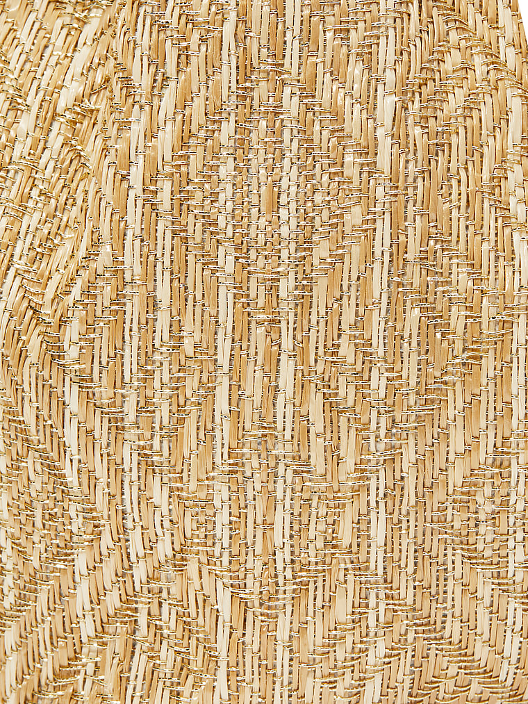 Mini Borsa A Secchiello, Straw, large