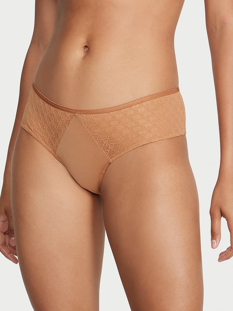 Slip Sgambato In Pizzo Icon By Victoria’s Secret, Toffee, large