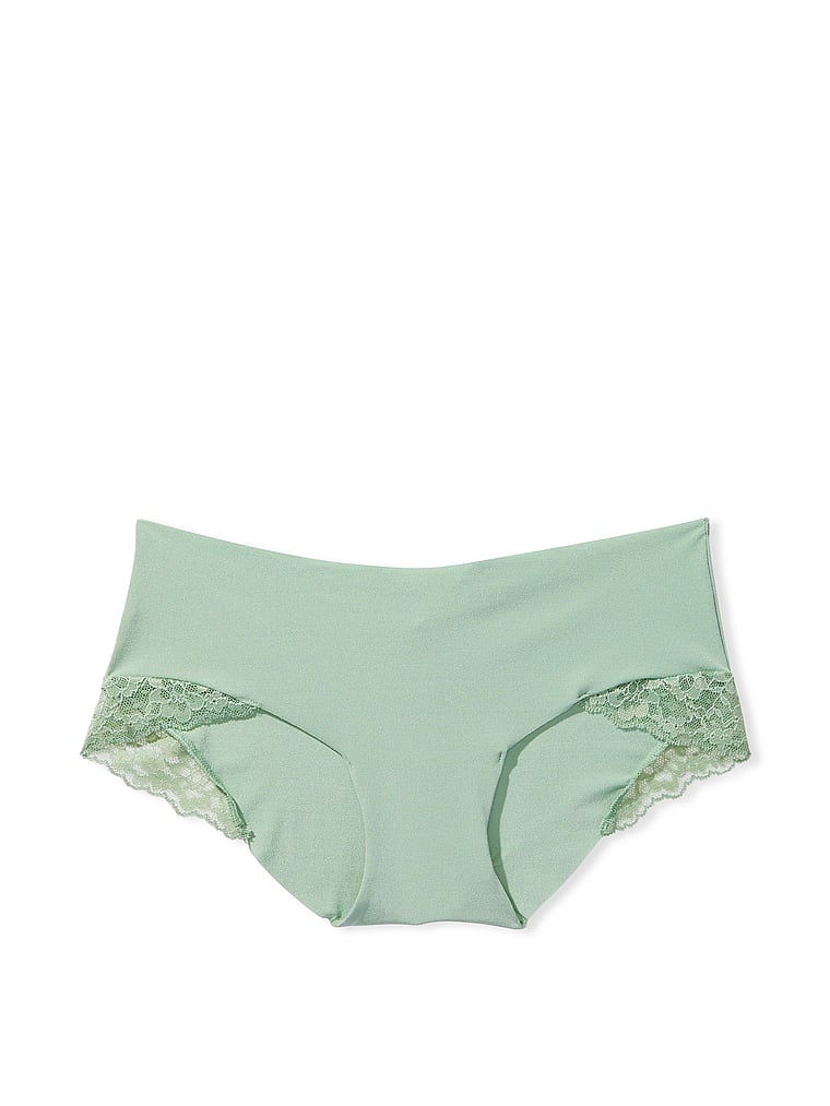 Slip Coprente Invisibile Con Finiture In Pizzo, Green, large
