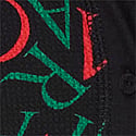 BLACK TOSSED  LOGO