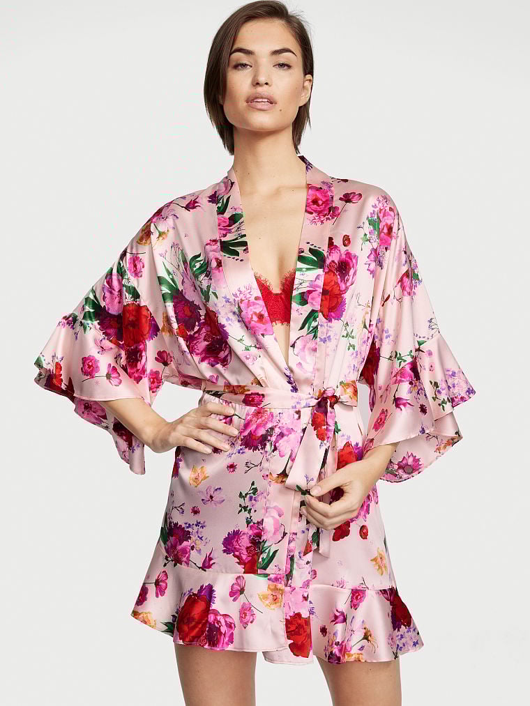 Kimono In Raso Con Balze, Description, large