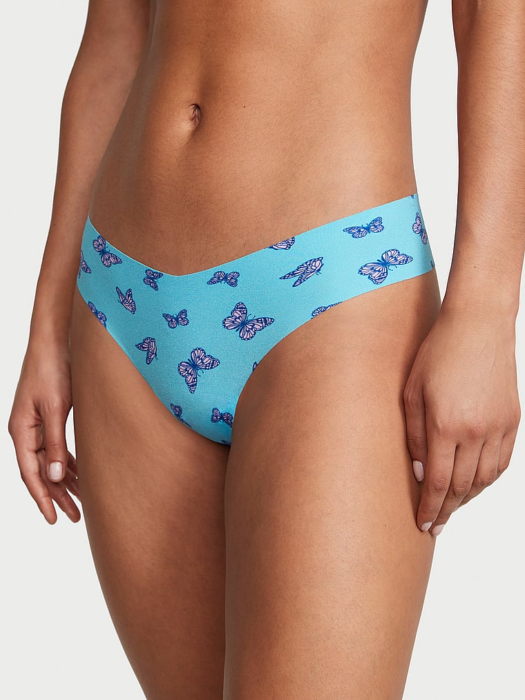 Tanga Senza Cuciture, Bikini Blue Butterflies, large