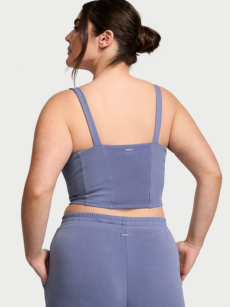 Tank Top Stile Corsetto Sandwashed, Velvet Morning Blue, large