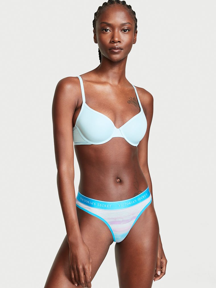 Tanga In Cotone Con Logo, Description, large