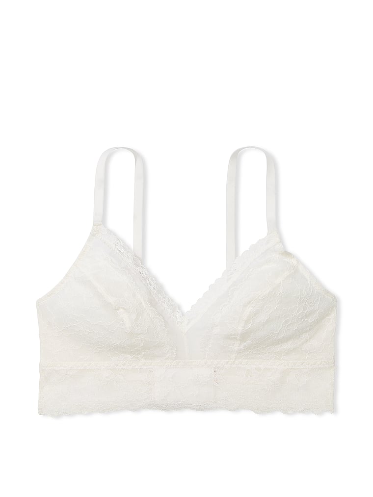 Bralette Curvy In Pizzo, Coconut White, large