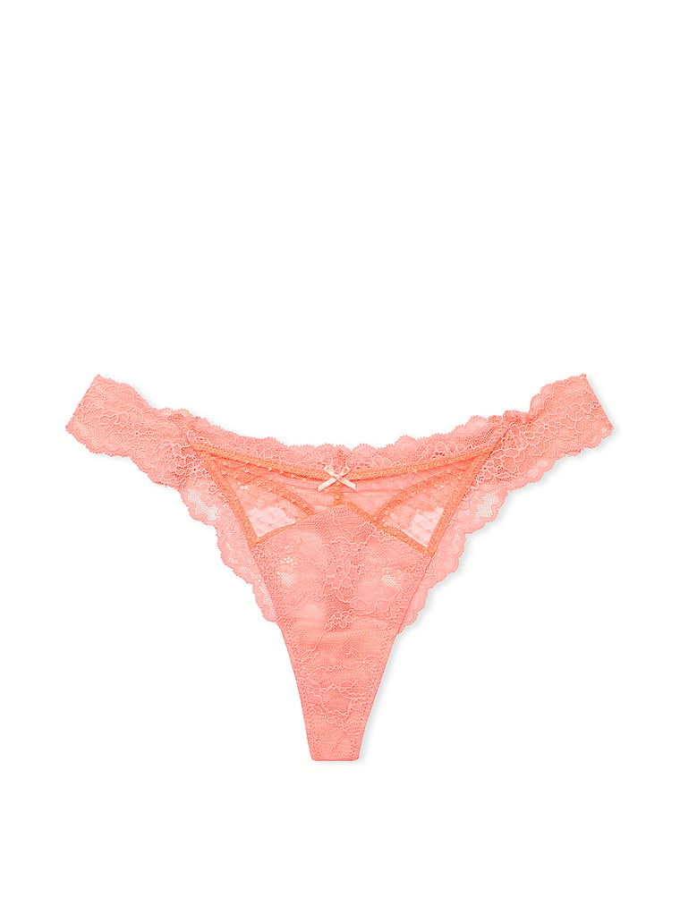 Tanga In Pizzo E Mesh, Neon Nectar, large