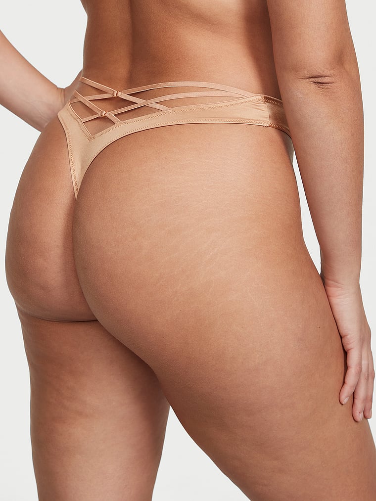 Tanga Sgambato Con Laccetti Sul Lato Posteriore, Praline, large