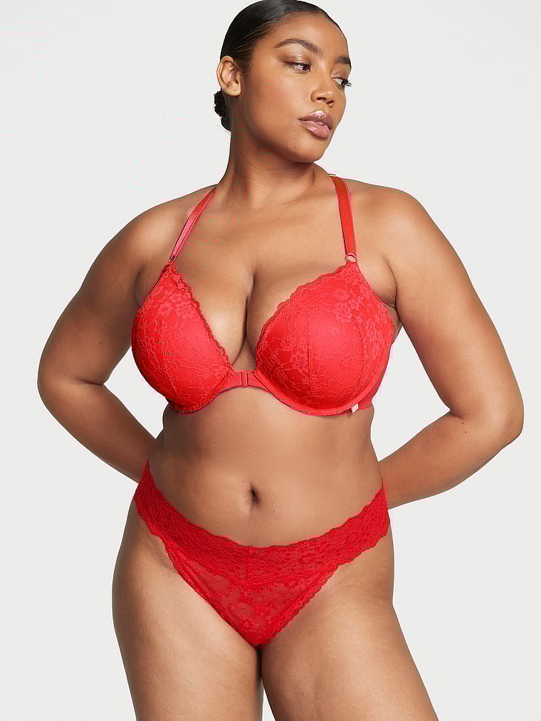 Brasiliana Con Ricami Floreali Boho-chic, Lipstick Red, large