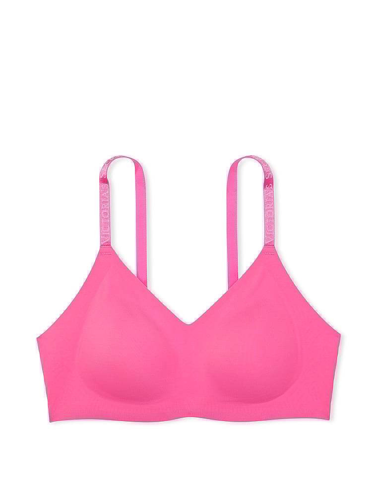 Reggiseno T-shirt Lounge Leggermente Imbottito, Hollywood Pink, large
