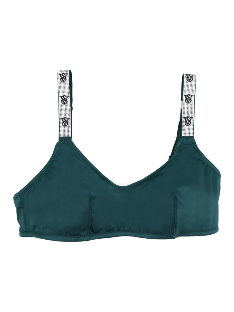 Micro Scoop Bralette, Green, large