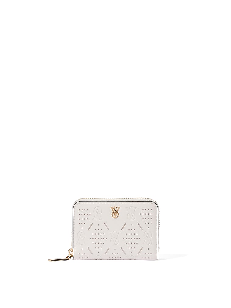 Portafoglio Piccolo Con Cerniera, Coconut White, large
