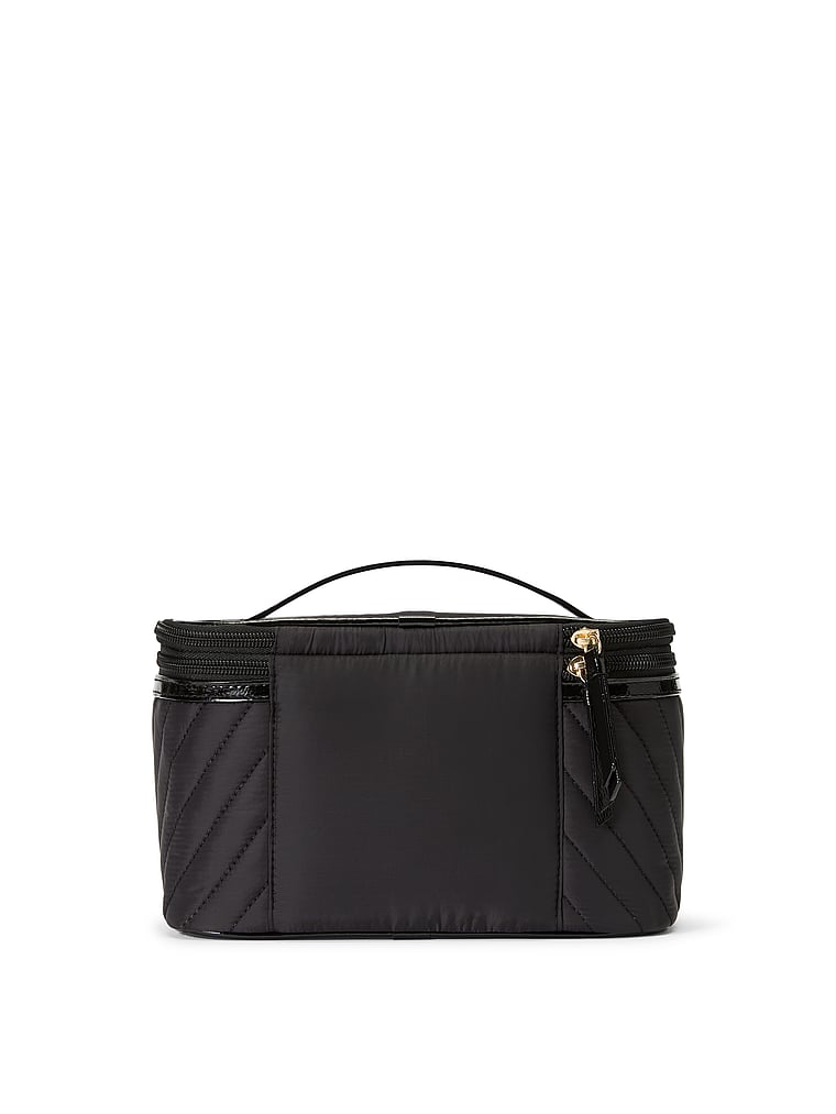 Express Train Case, Black V-Quilt, large