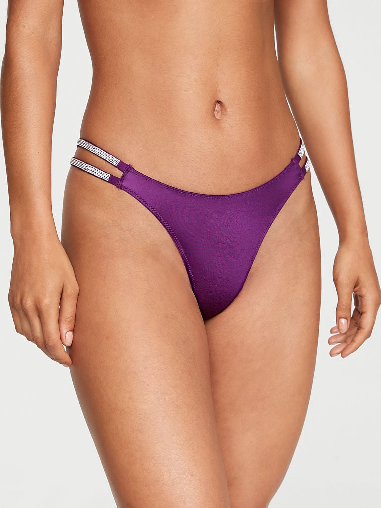 Tanga Liscio Con Fianchetti Doppi Brillanti, Grape Soda, large