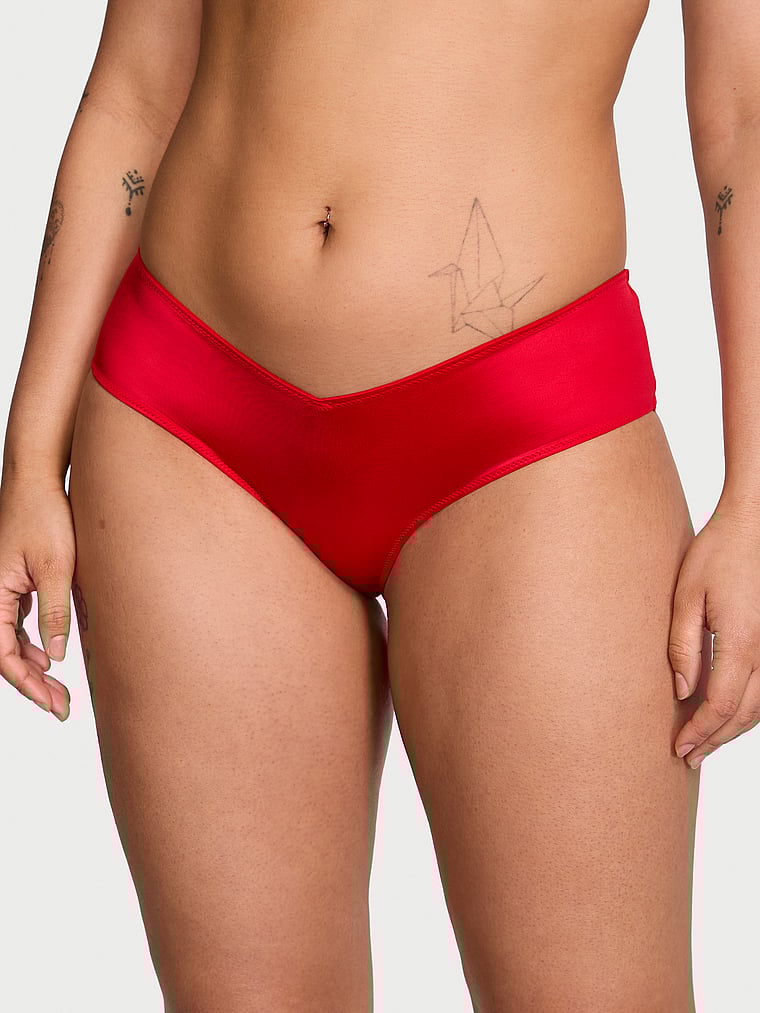 Slip Sgambato Con Laccetti Sul Lato Posteriore, Lipstick, large