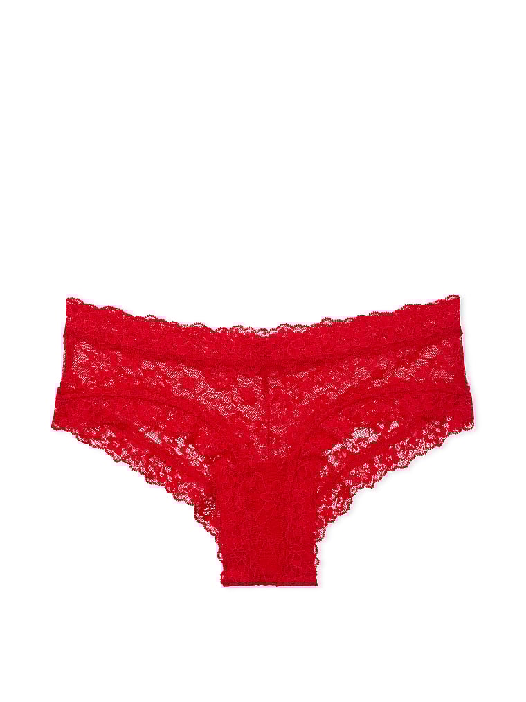 Slip Sgambato In Pizzo, Lipstick Red, large