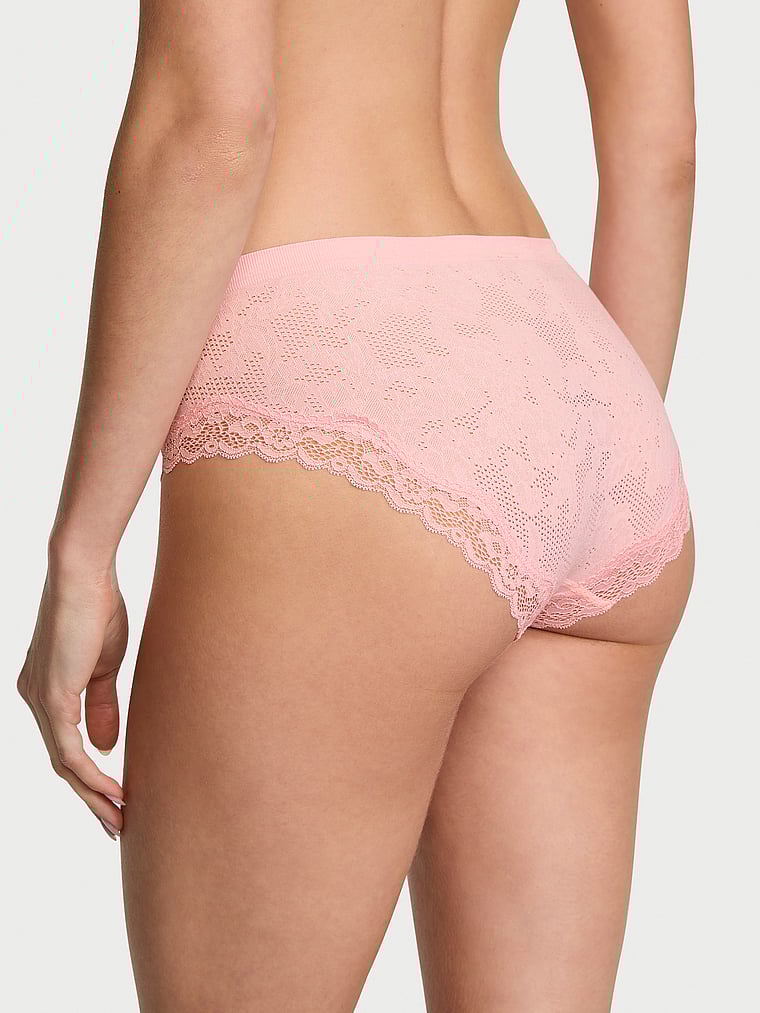 Slip Coprente Senza Cuciture Con Finiture In Pizzo, Pretty Blossom, large