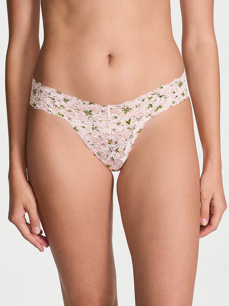 Tanga In Pizzo, Purest Pink Floral, large