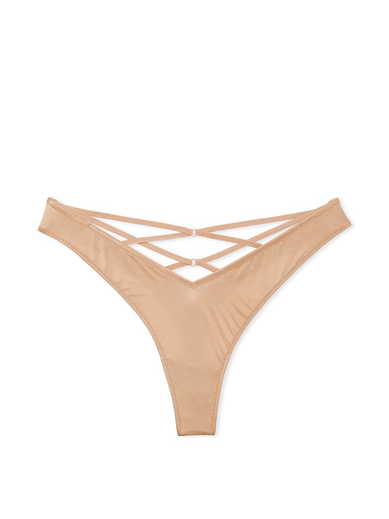 Tanga Sgambato Con Laccetti Sul Lato Posteriore, Praline, large