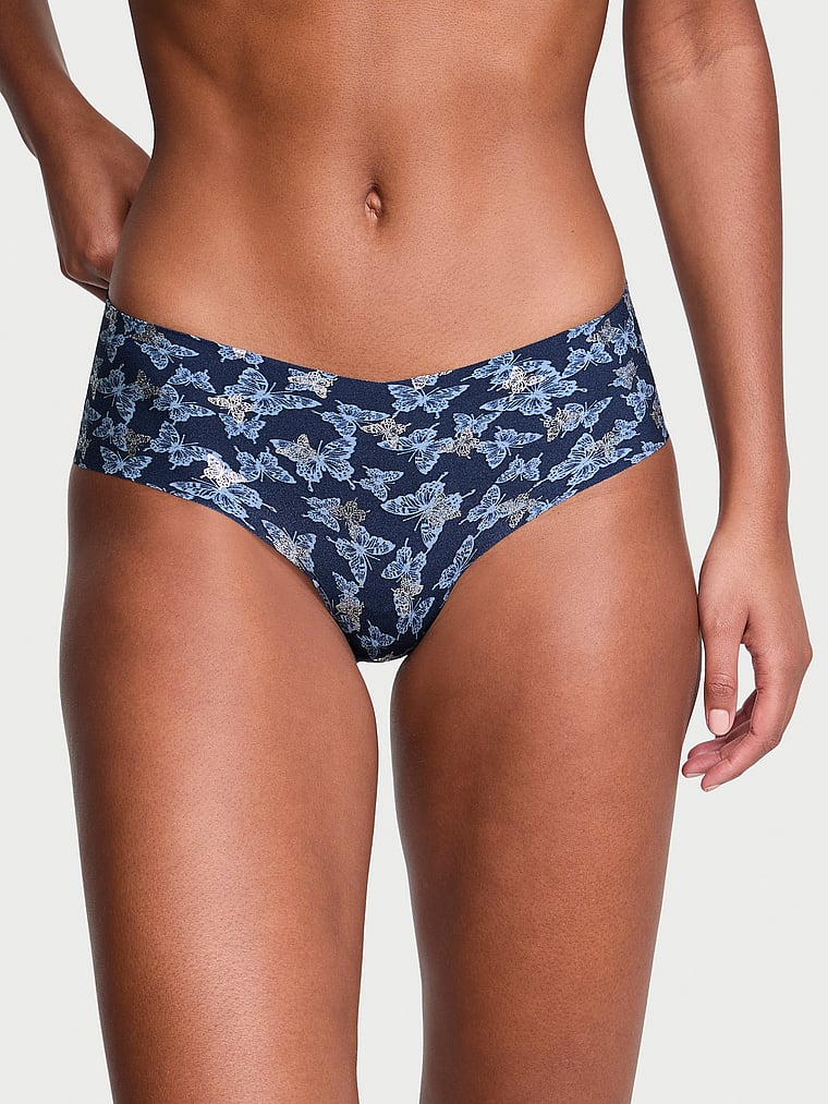 Slip Coprente Senza Cuciture, Noir Navy Butterflies, large
