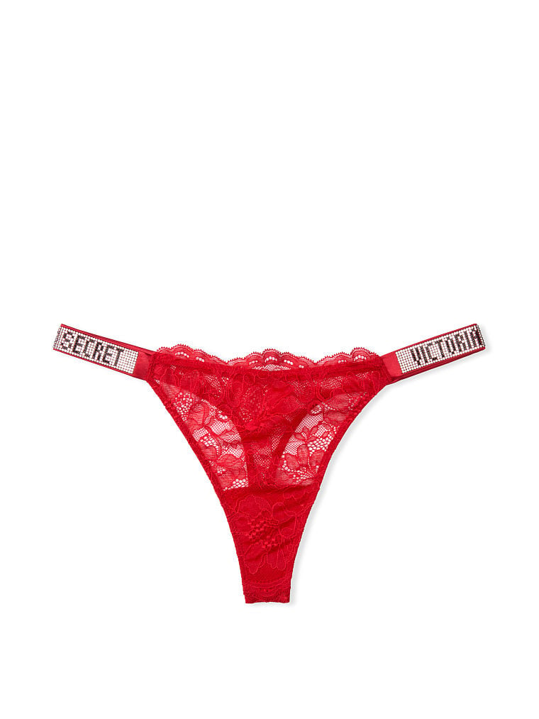 Tanga In Pizzo Con Fianchetti Di Strass Bombshell | Victoria's Secret Italia