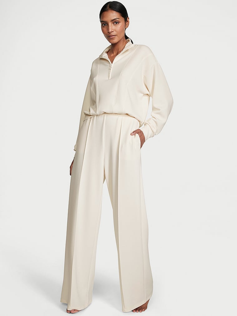Sandwash Wide-leg Pants, Natural, large