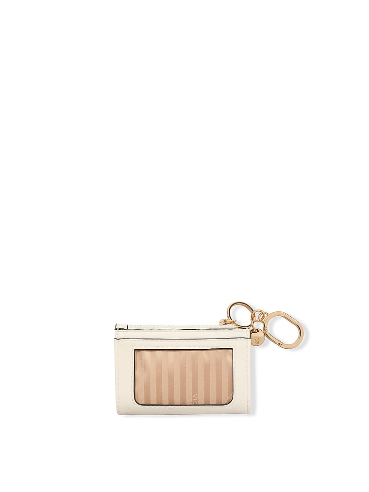 Foldover Card Case, Swan Studs, large