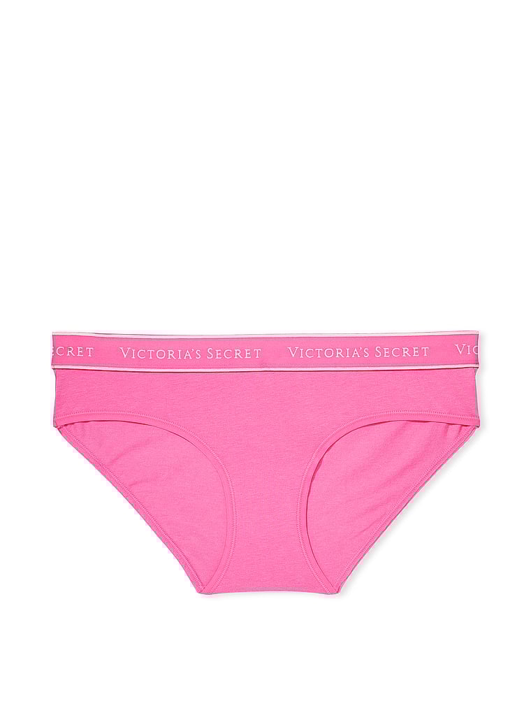 Slip Coprente In Cotone Con Logo, Hollywood Pink, large