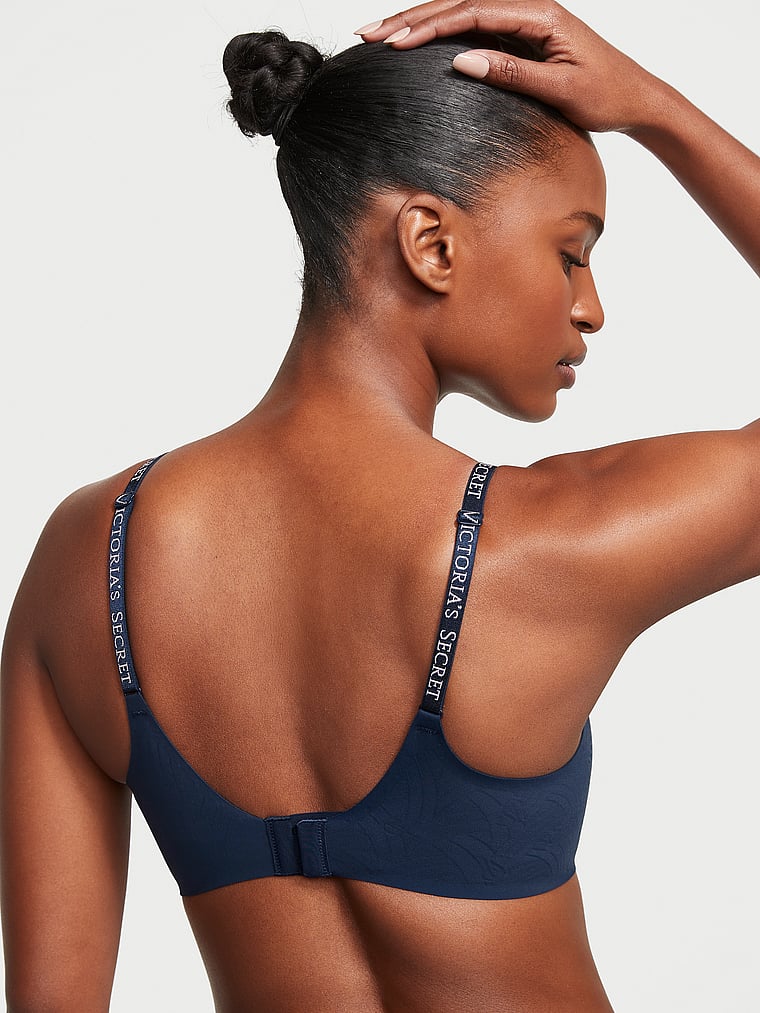 Reggiseno T-shirt Confortevole E Leggermente Foderato, Noir Navy, large