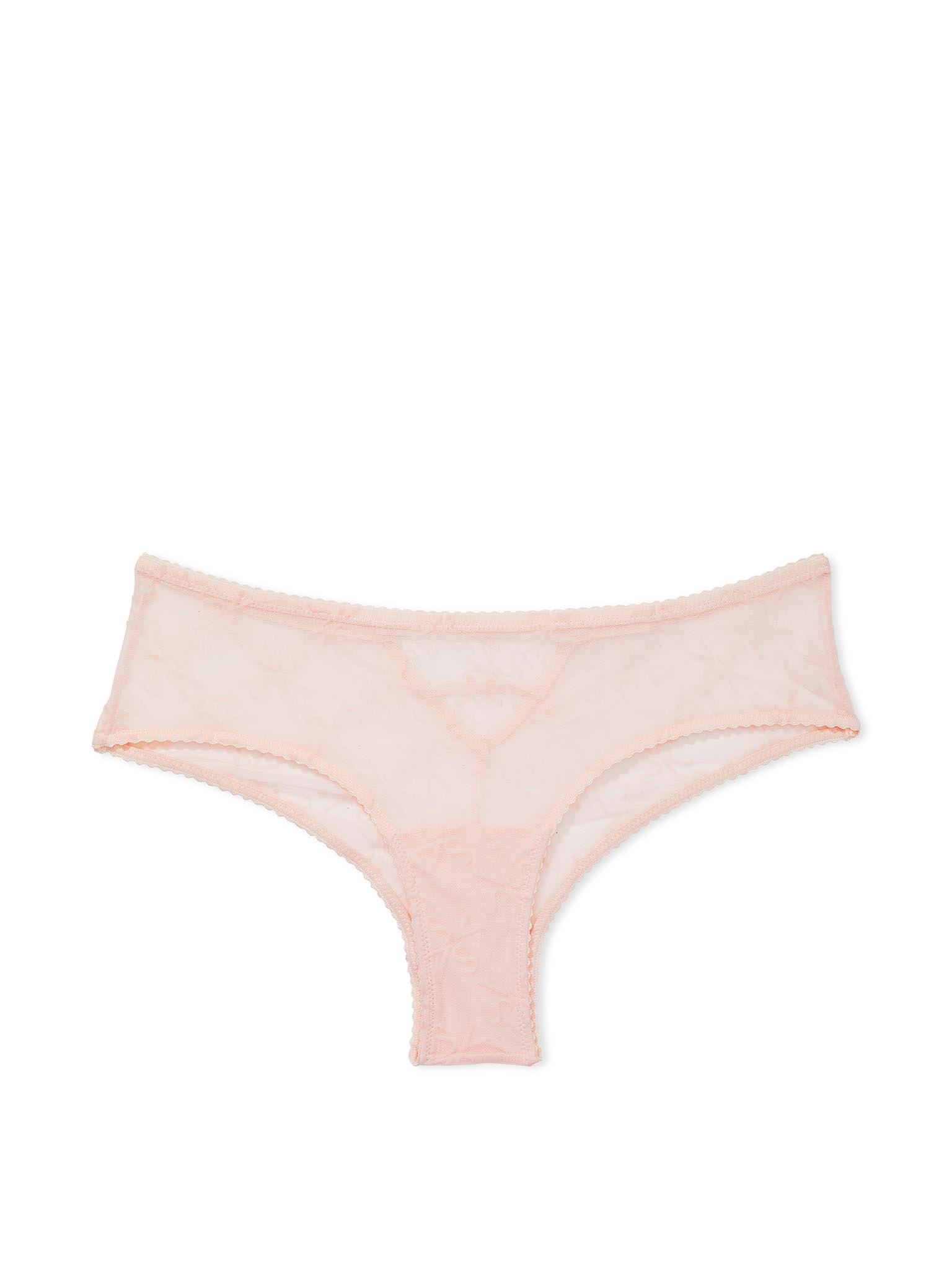 Slip Sgambato In Mesh Con Logo Floccato, Pink Flocked Logo, large