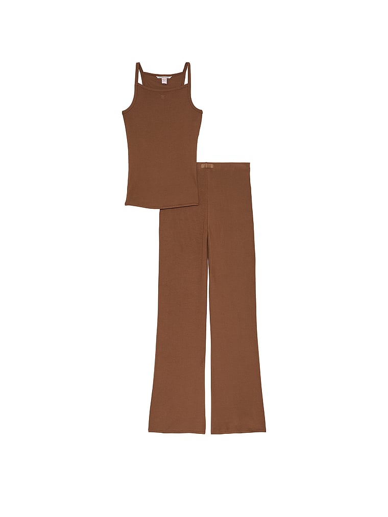 Canotta E Pantaloni In Modal A Coste Sottili, MOUSSE, large