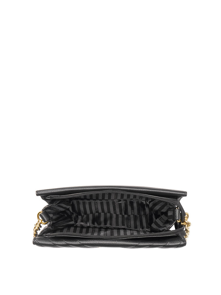Borsa A Tracolla, Black/Gold, large