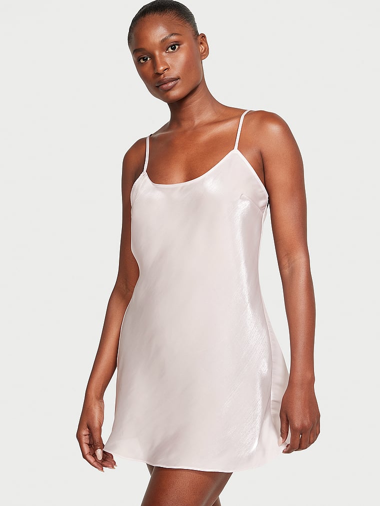 Mini Sottoveste In Organza, Lilac & Grey, large